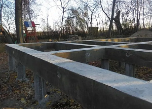 Строительство свайно-ростверкового фундамента в пос. Щеглово