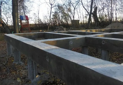Строительство свайно-ростверкового фундамента в пос. Щеглово